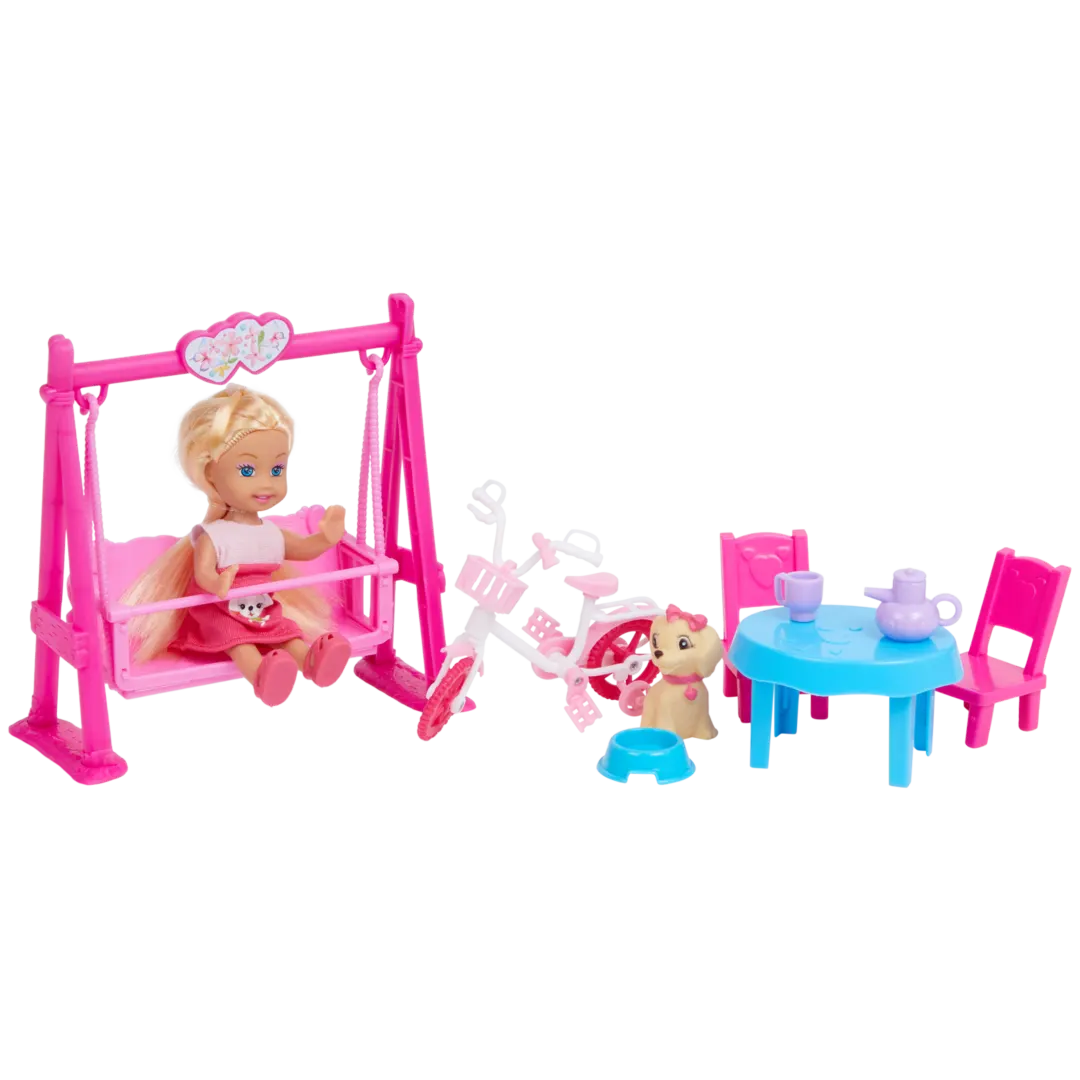 Mini bambola con accessori