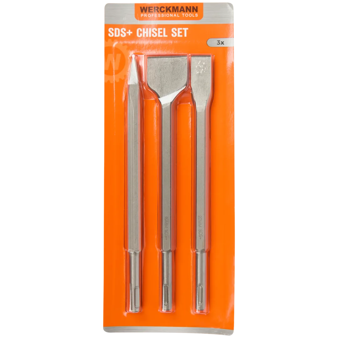 Conjunto de cinzéis SDS-Plus Werckmann