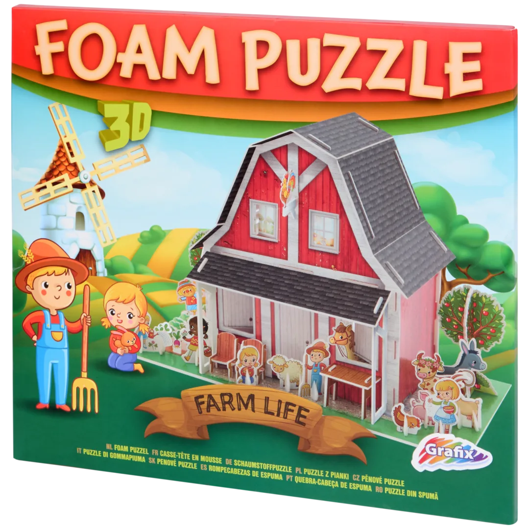Puzzle 3D en mousse Grafix