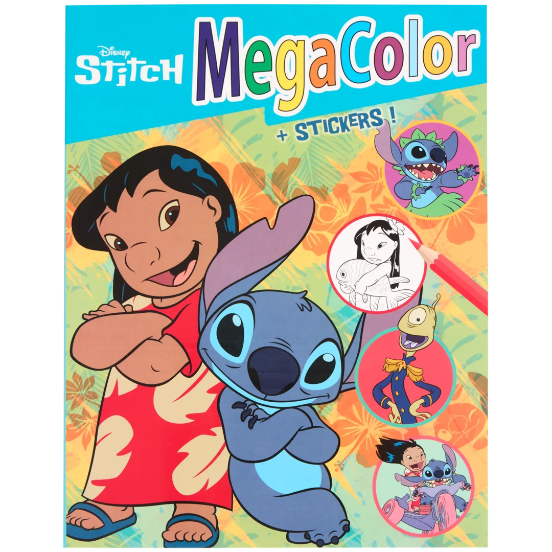 Livro de colorir com autocolantes