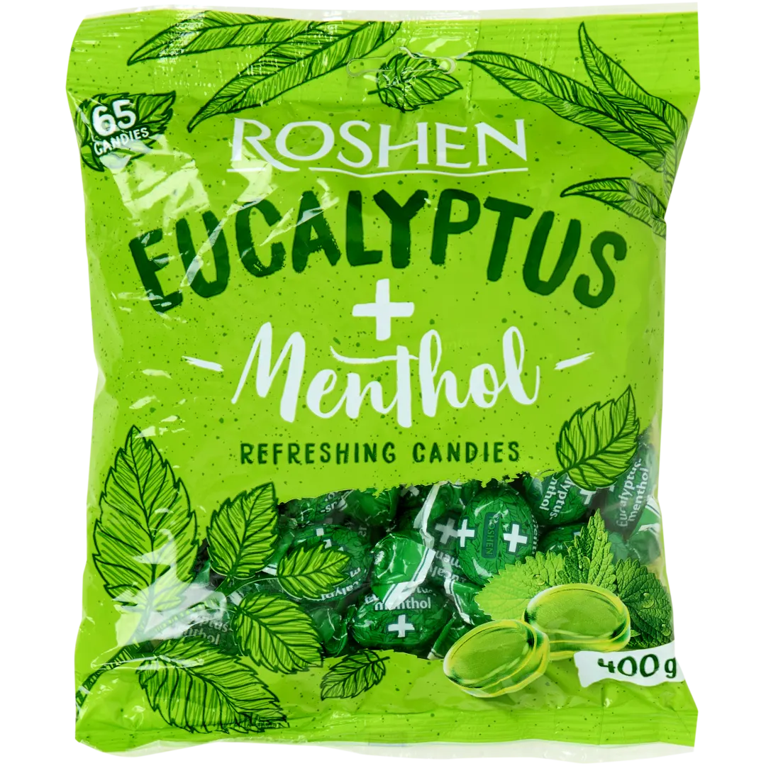 Bomboane pentru gât Roshen Mentol-eucalipt 1