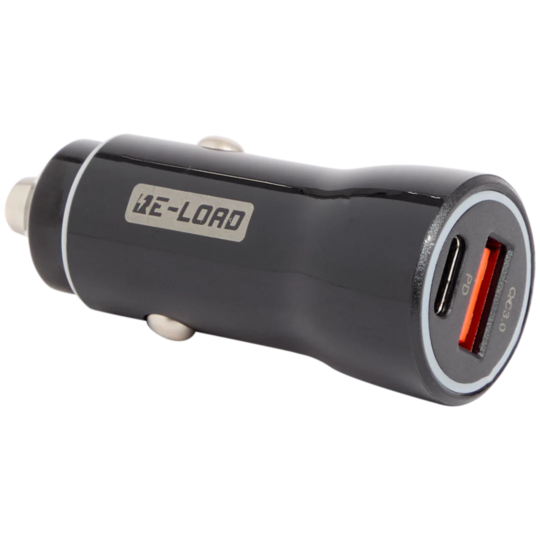 Caricabatterie USB doppio per auto Re-load a ricarica rapida 1