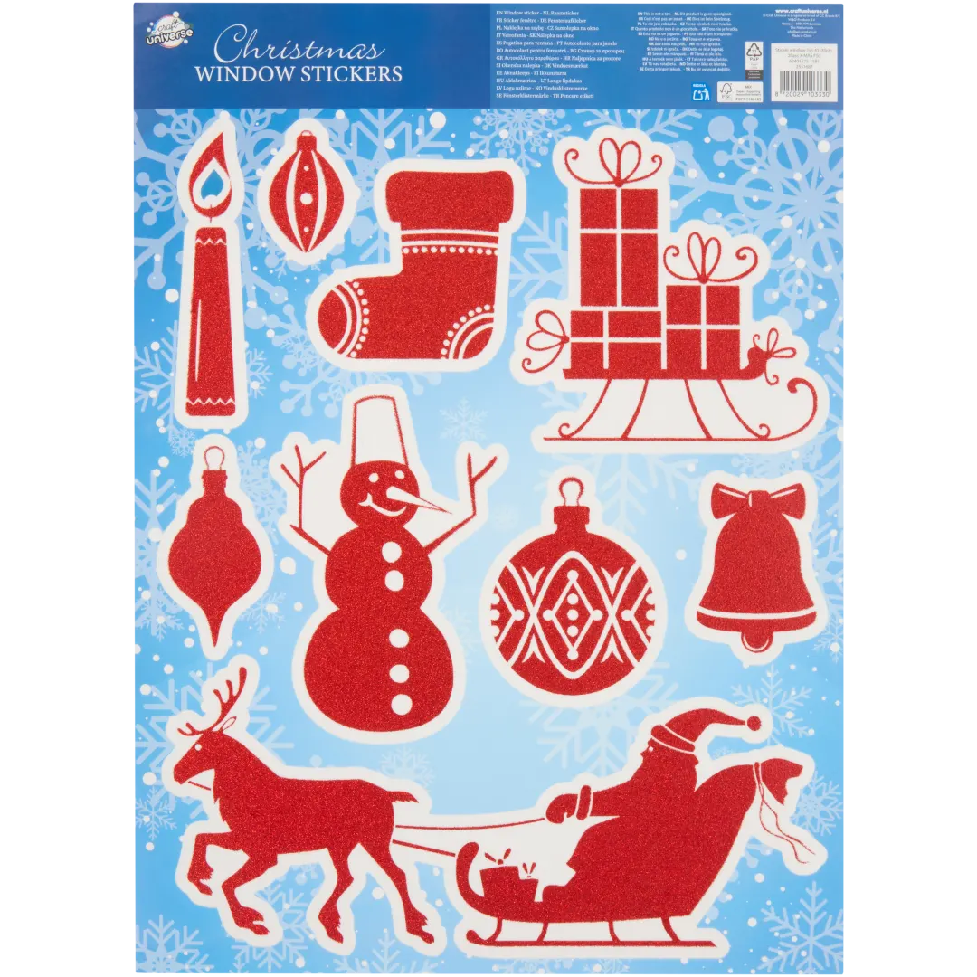 Naklejki świąteczne na okno 8