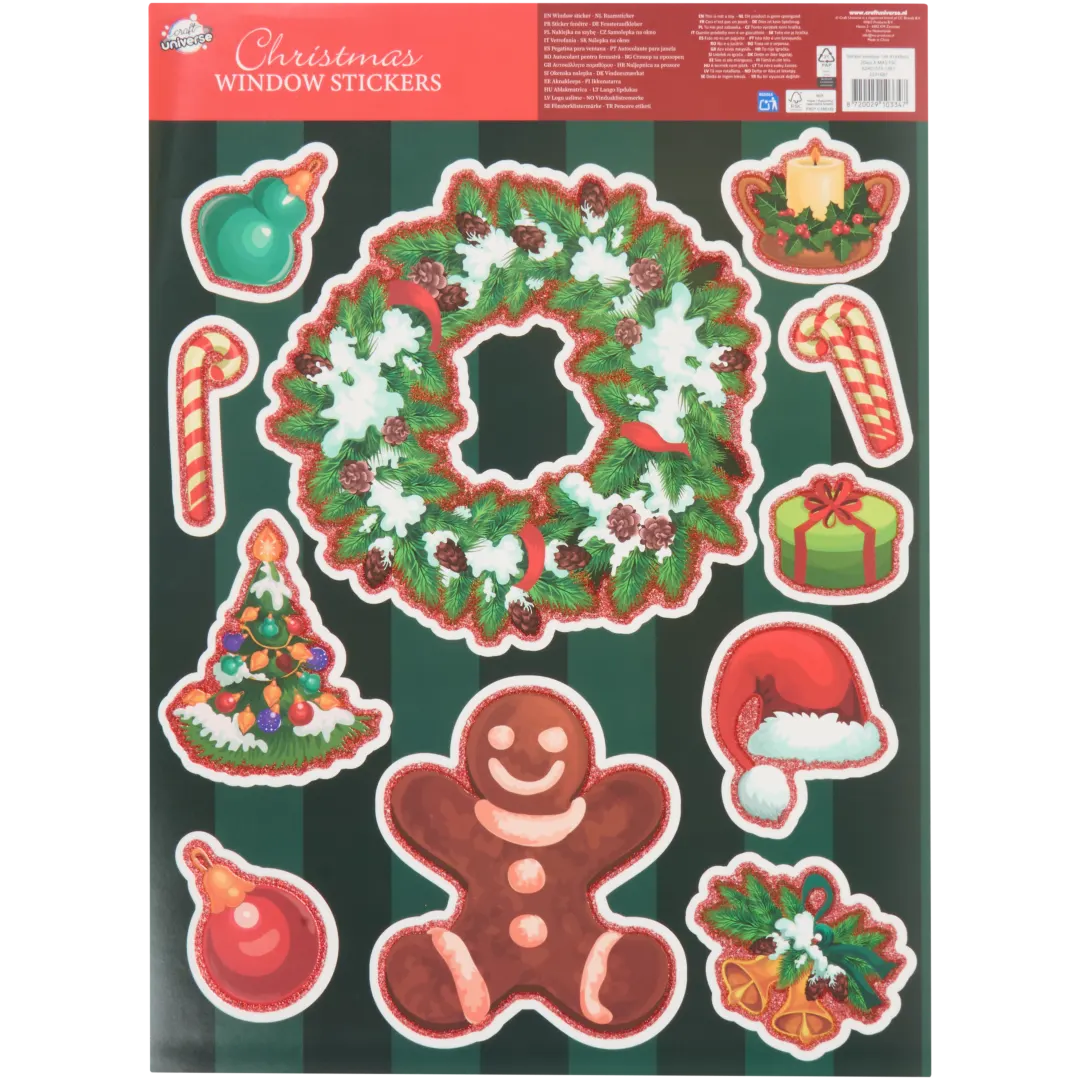 Naklejki świąteczne na okno 9