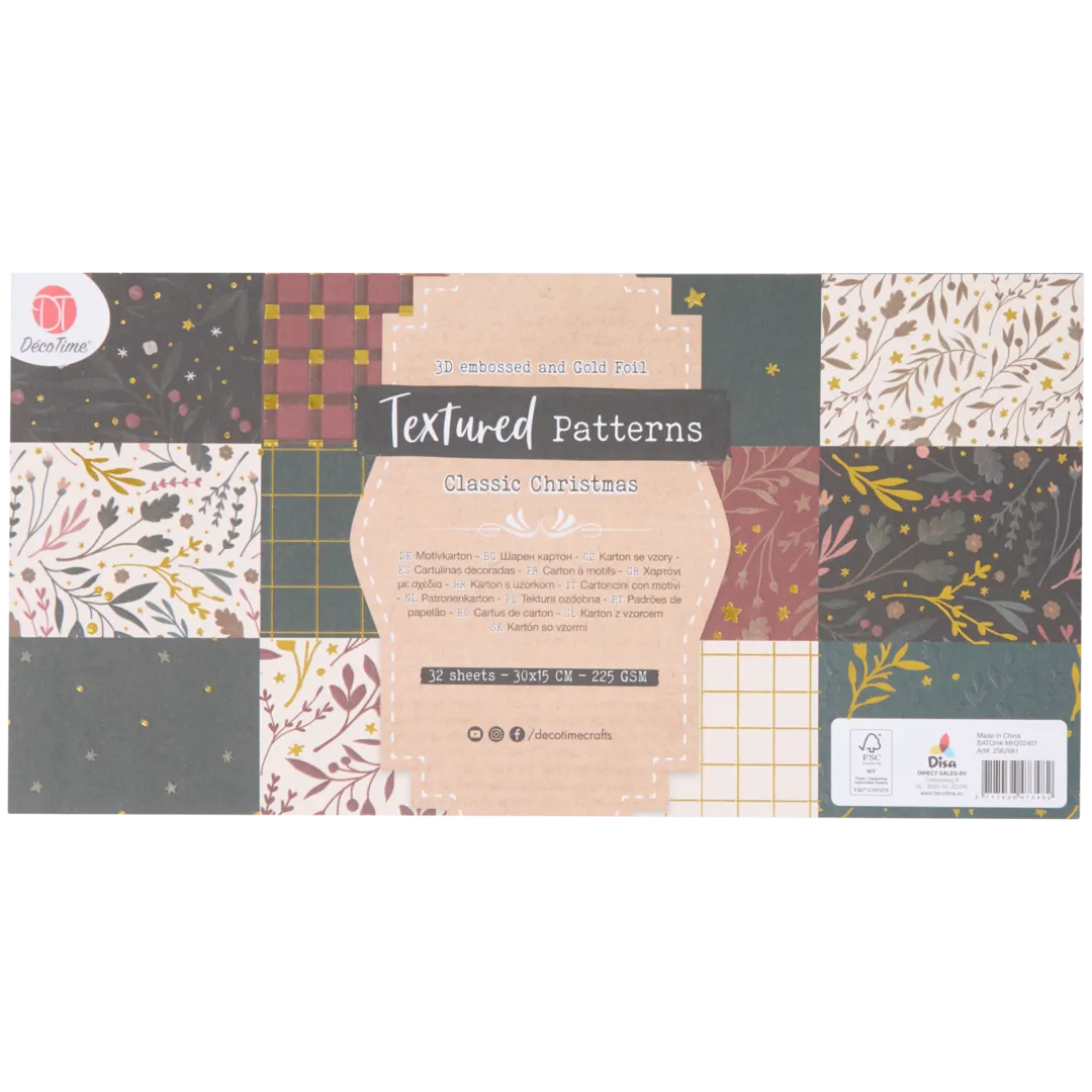 Bloc de papier cartonné Noël DécoTime 1