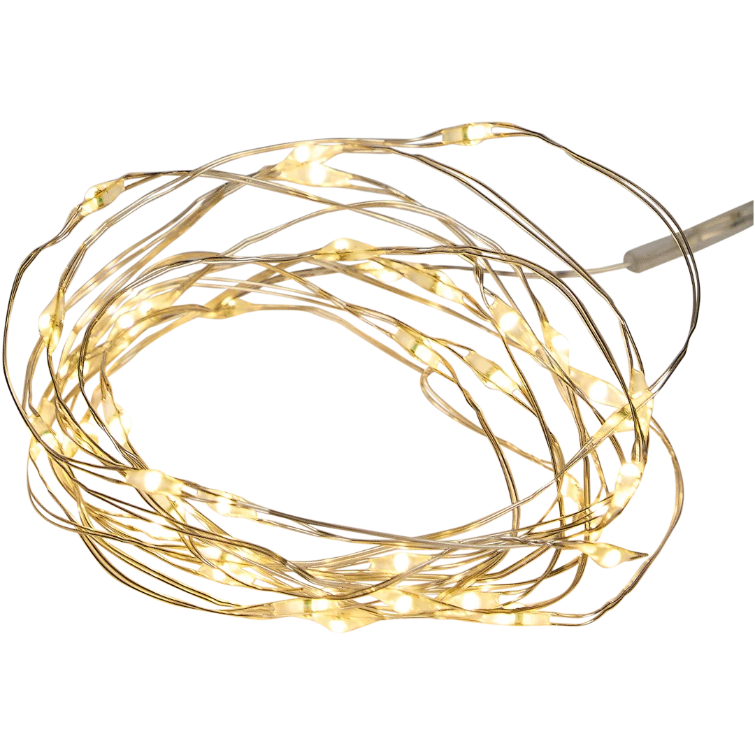 Sznur oświetleniowy w ciepłym, białym kolorze 4