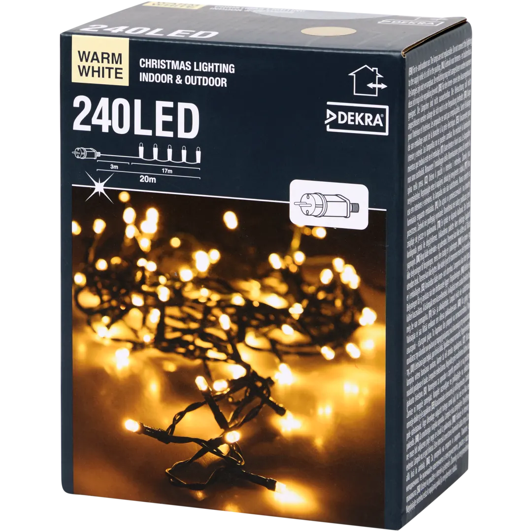 Oświetlenie świąteczne ciepła biel