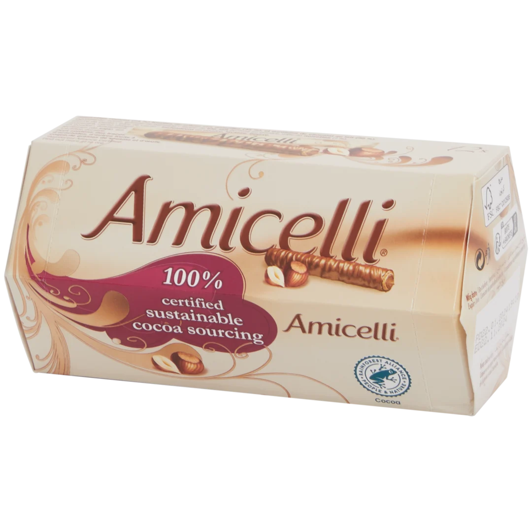 Orzechowe rurki z czekoladą Amicelli 1