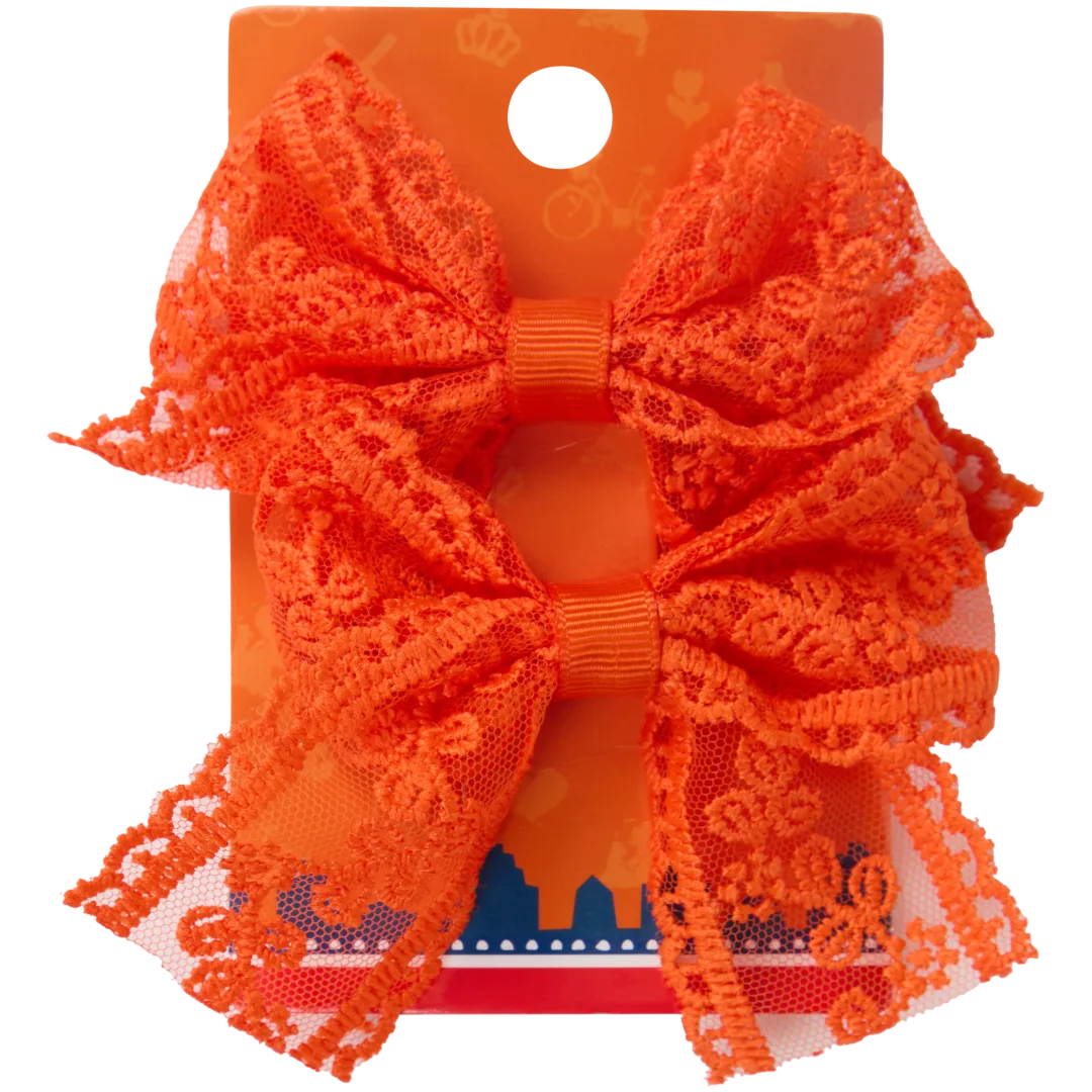 Oranje haaraccessoires 9
