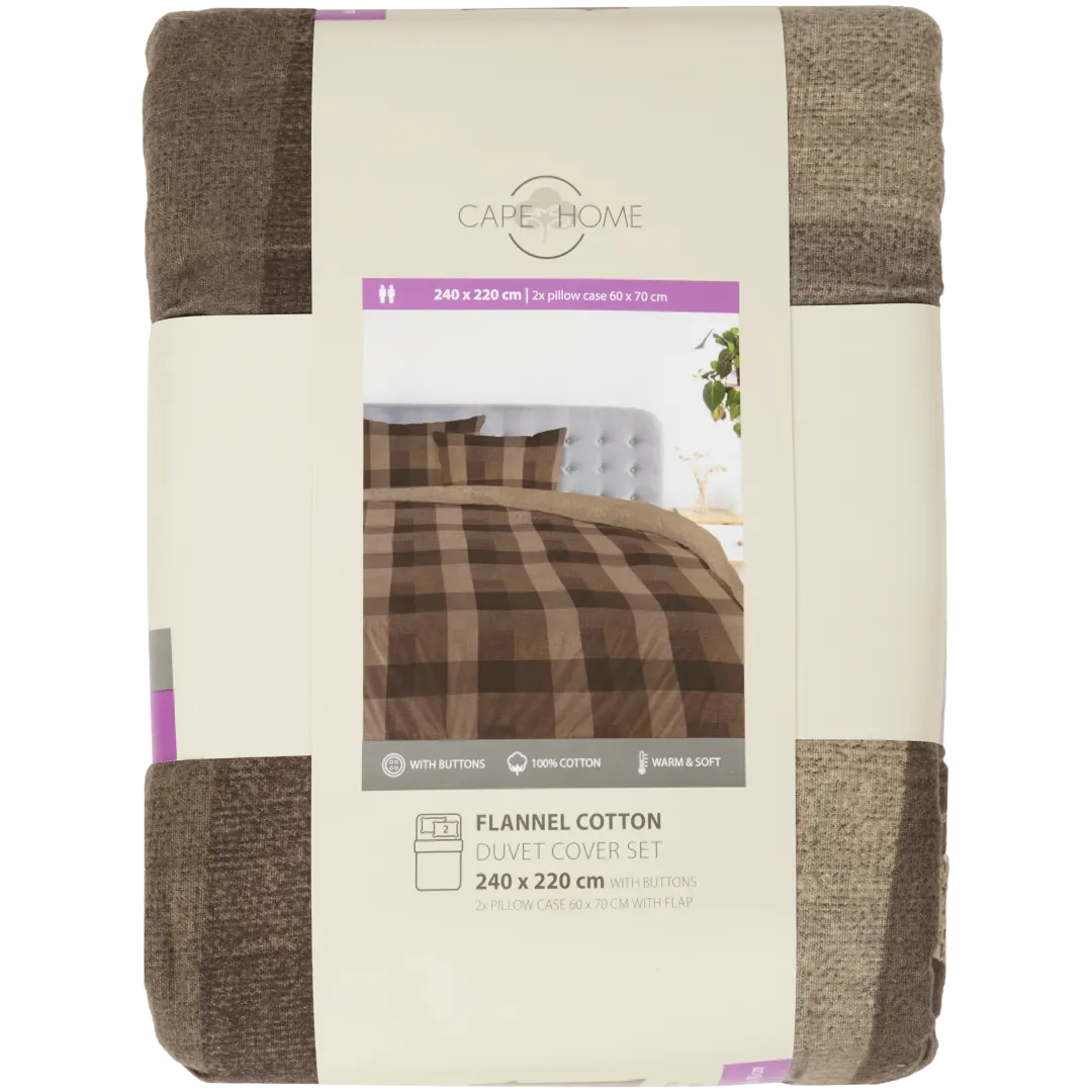 Parure de lit en flanelle