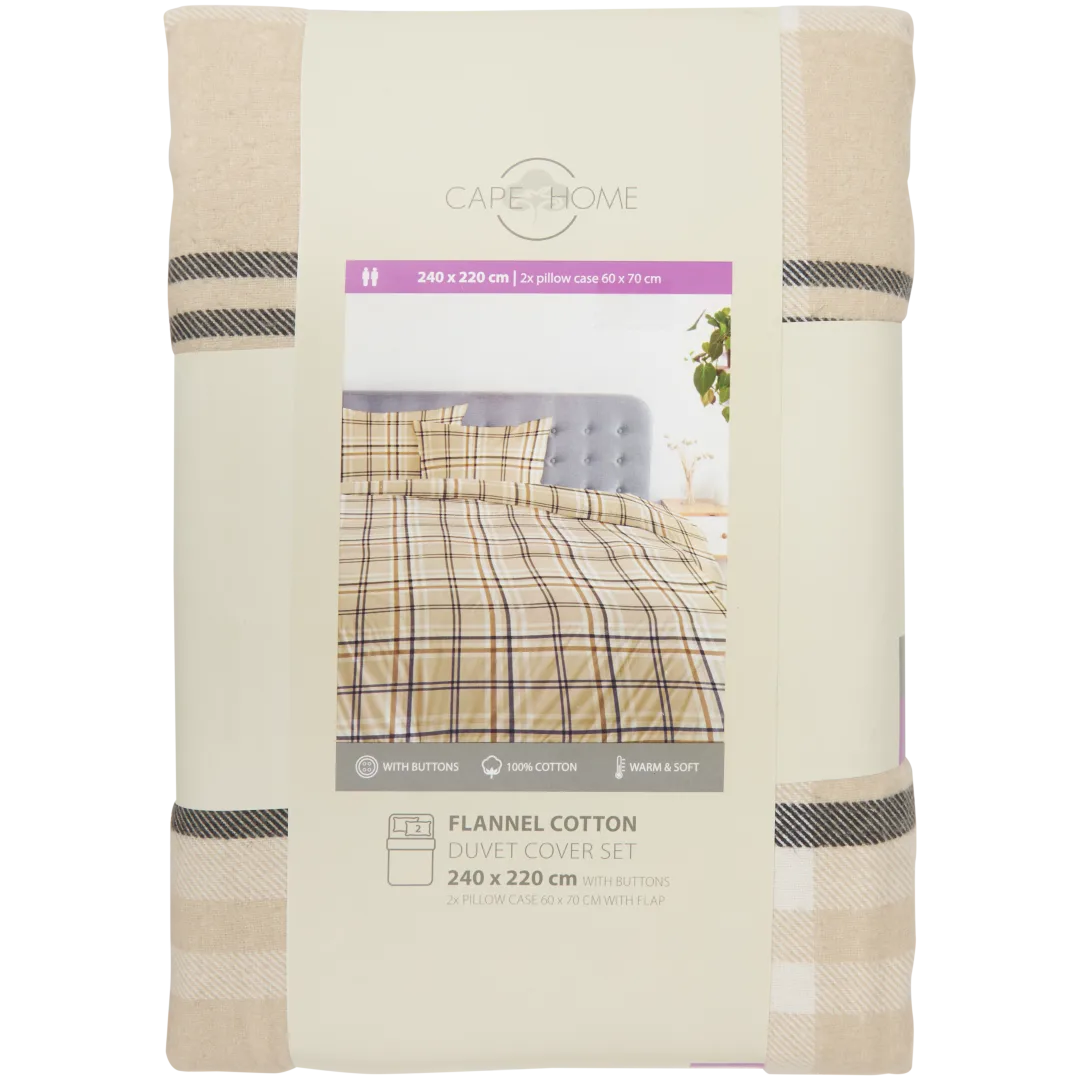 Parure de lit en flanelle