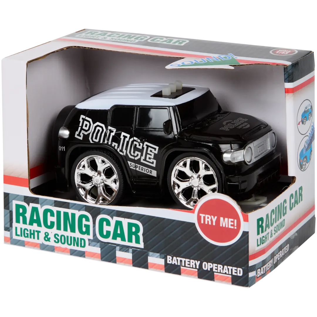 Voiture de course avec son et lumière