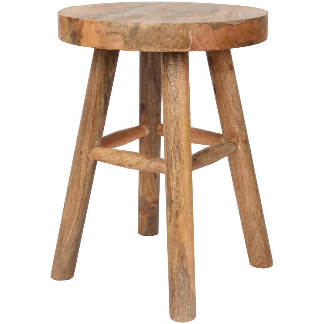 Hocker aus Teakholz 1
