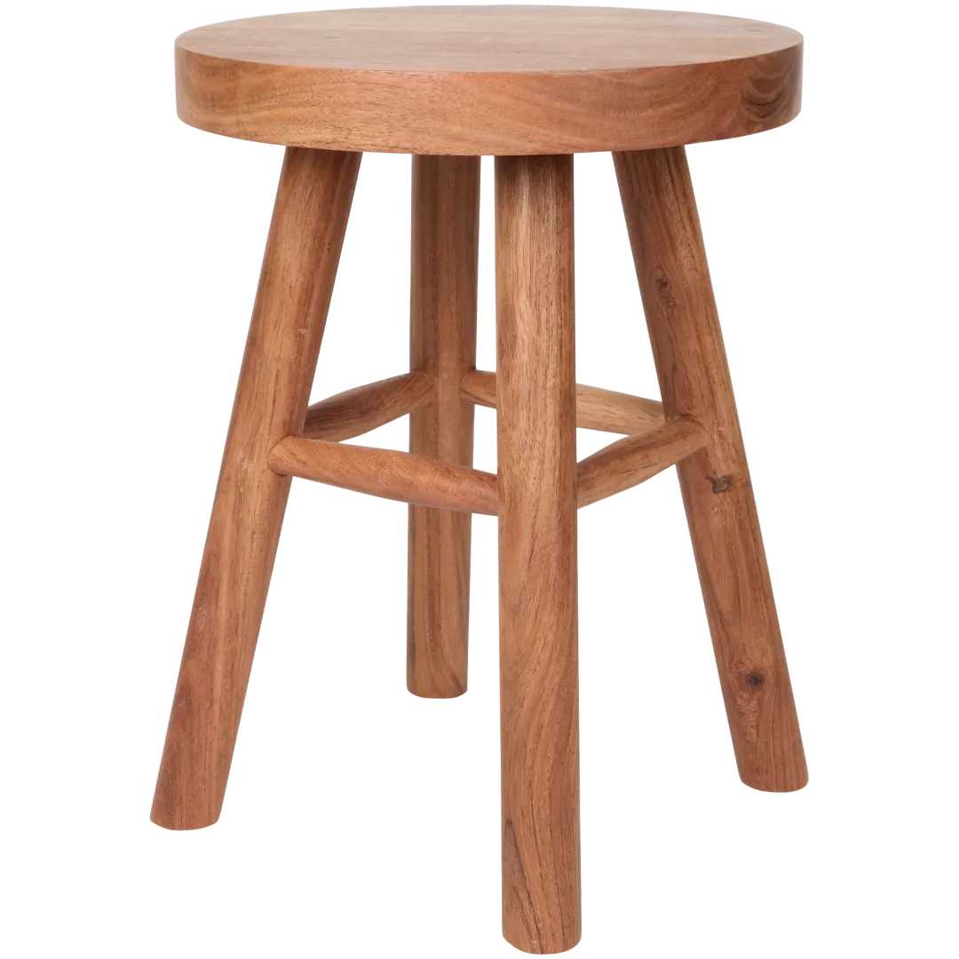 Hocker aus Teakholz 2