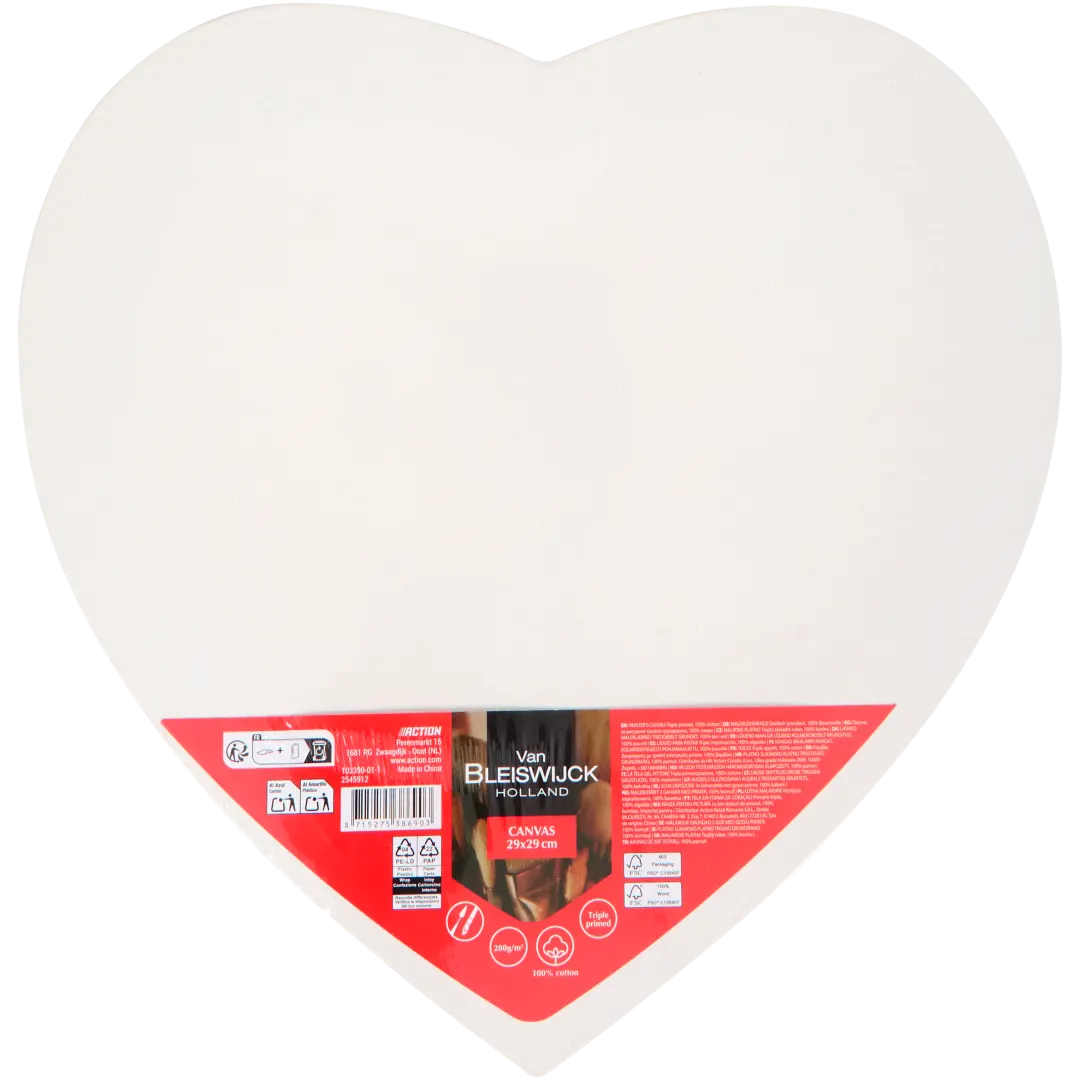 Van Bleiswijck Leinwand in Herzform