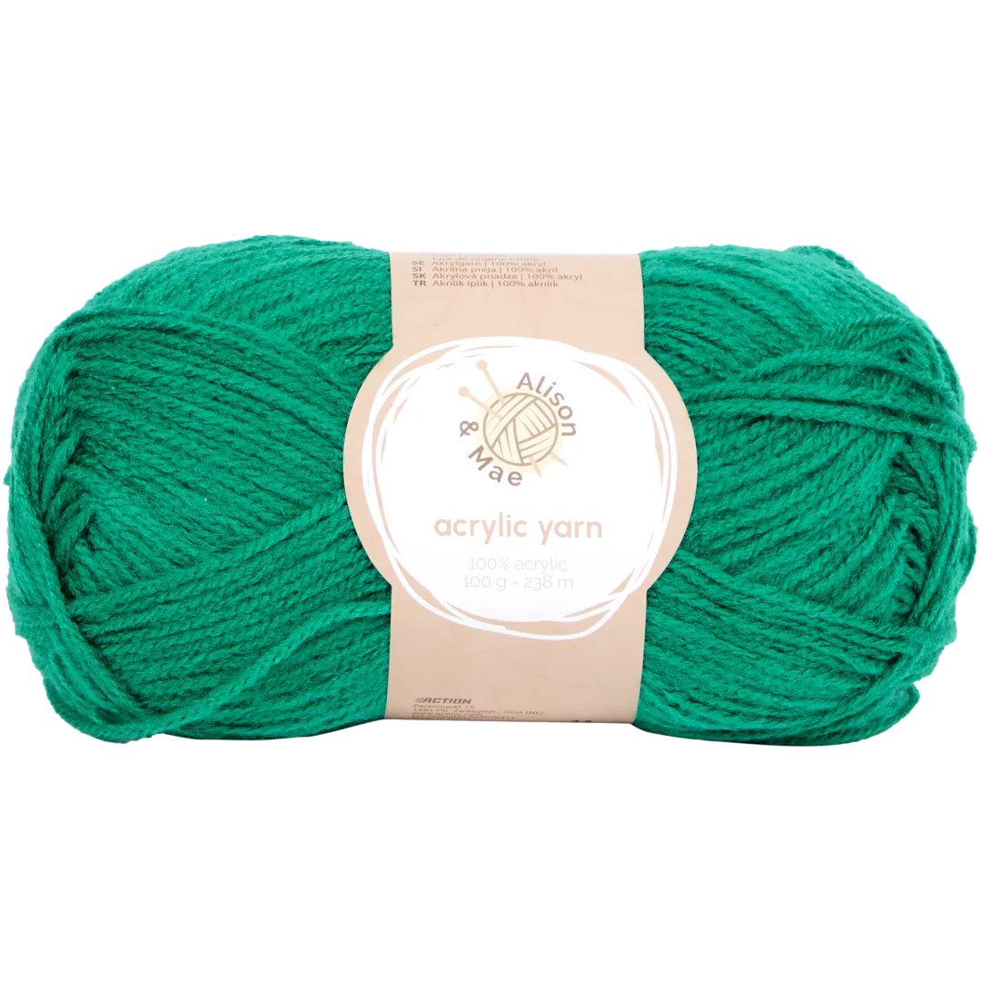 Alison & Mae Essentials Strickgarn Grün 1