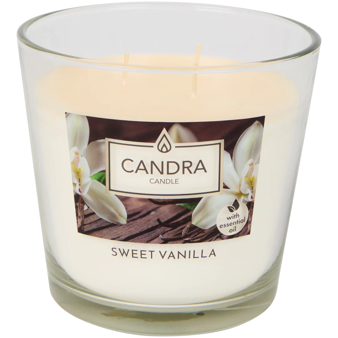 Candra Duftkerze im Glas