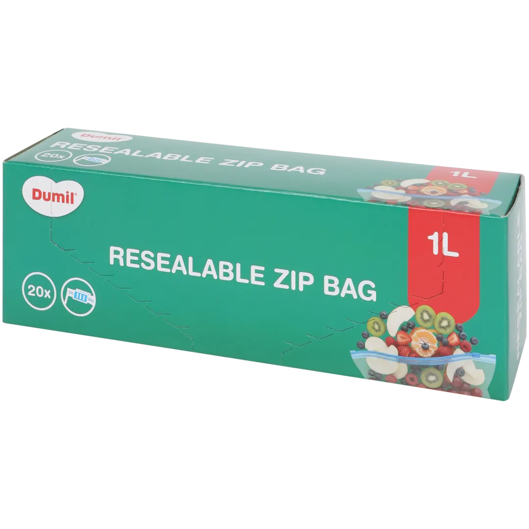 Dumil hersluitbare zakken