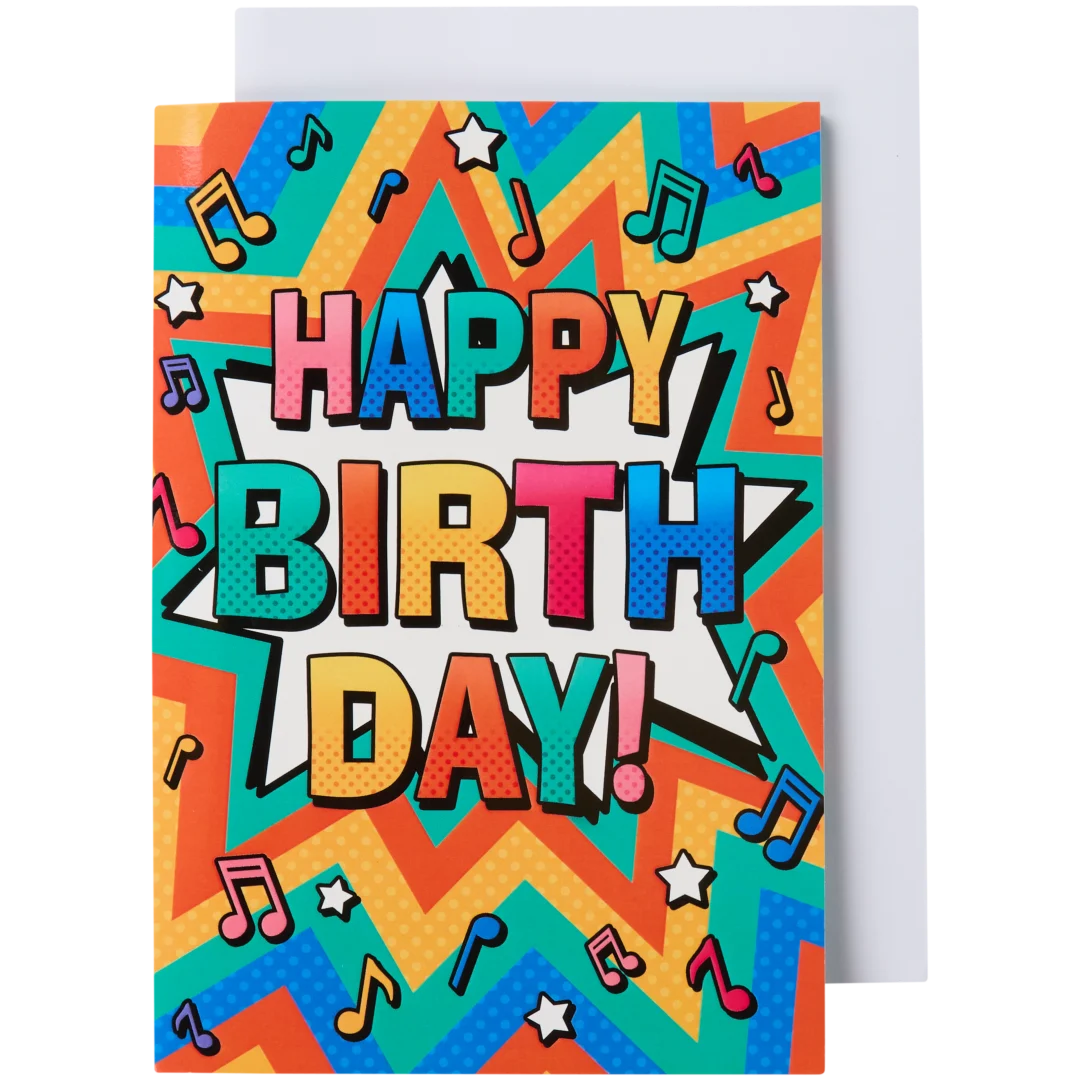 Wenskaart met muziek