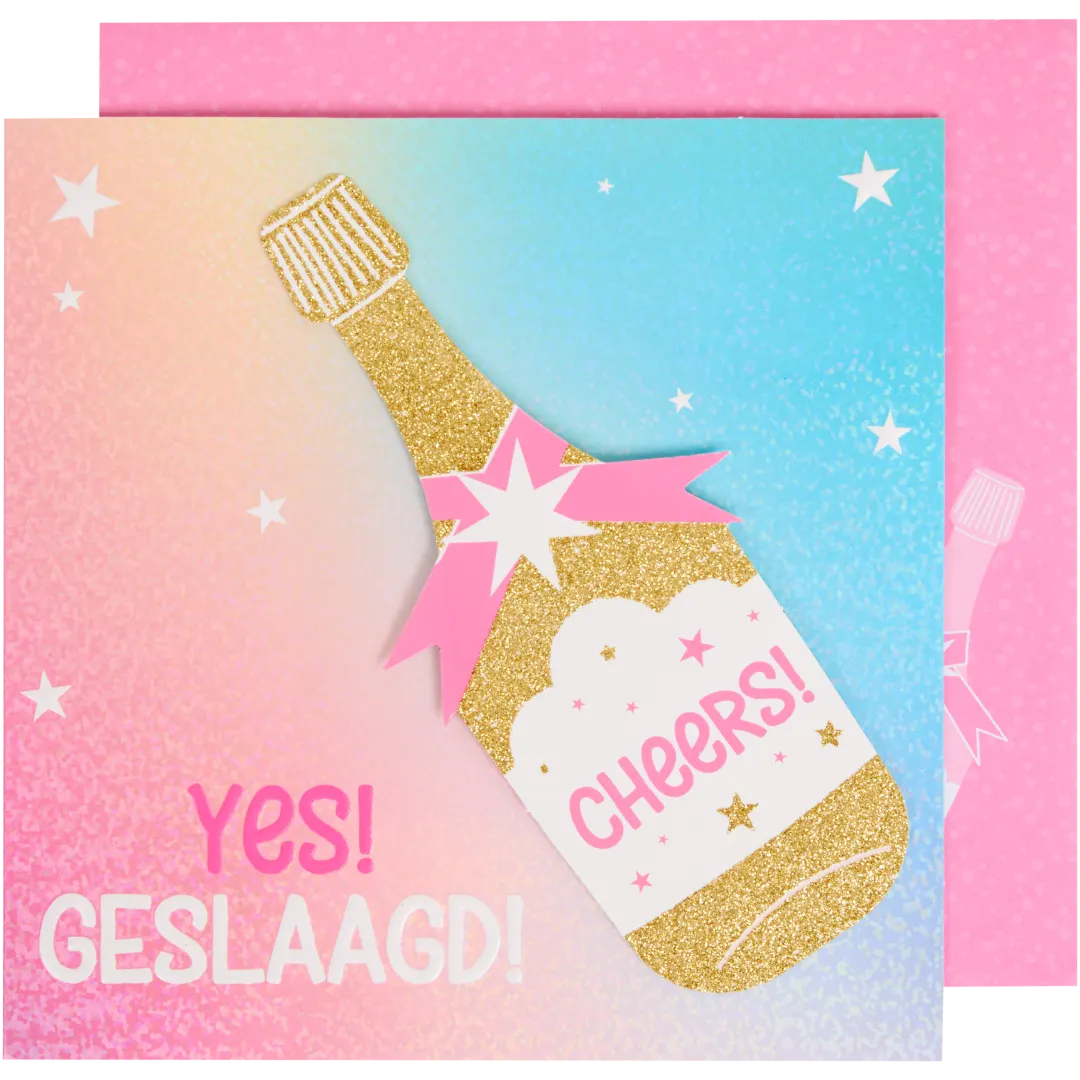 Wenskaart 'geslaagd' 2