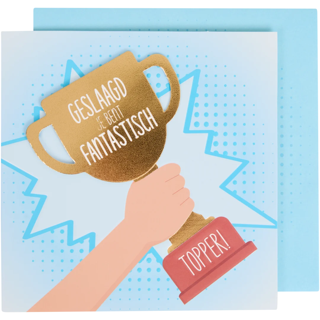 Wenskaart 'geslaagd' 5