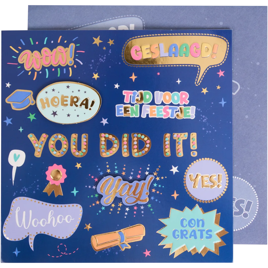 Wenskaart 'geslaagd' 6