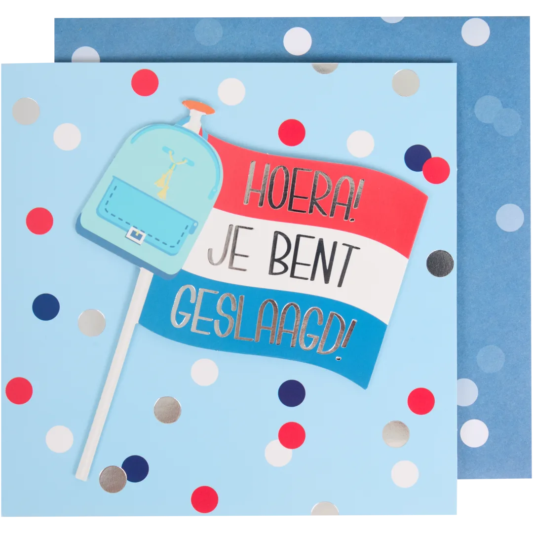 Wenskaart 'geslaagd' 7