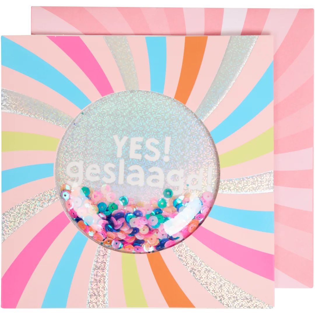 Wenskaart 'geslaagd' 8