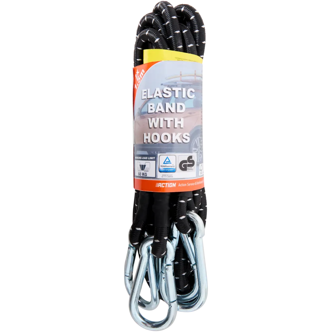 Karabiner-Spanngummis 1