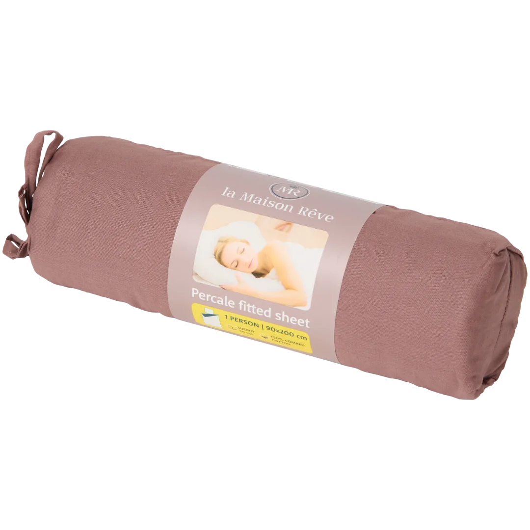 Drap-housse en percale de coton La Maison Rêve