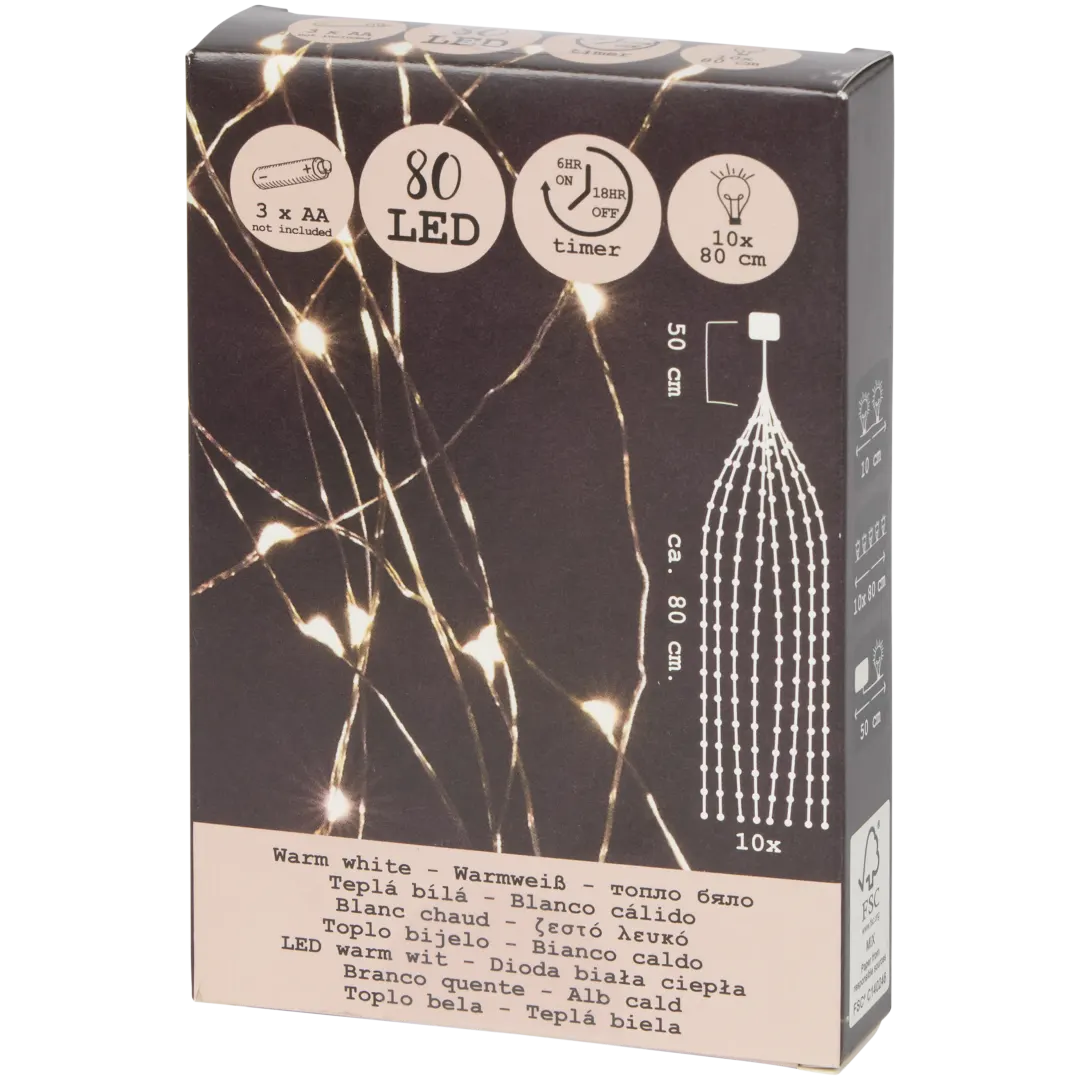 Faisceau de Noël 80 LED