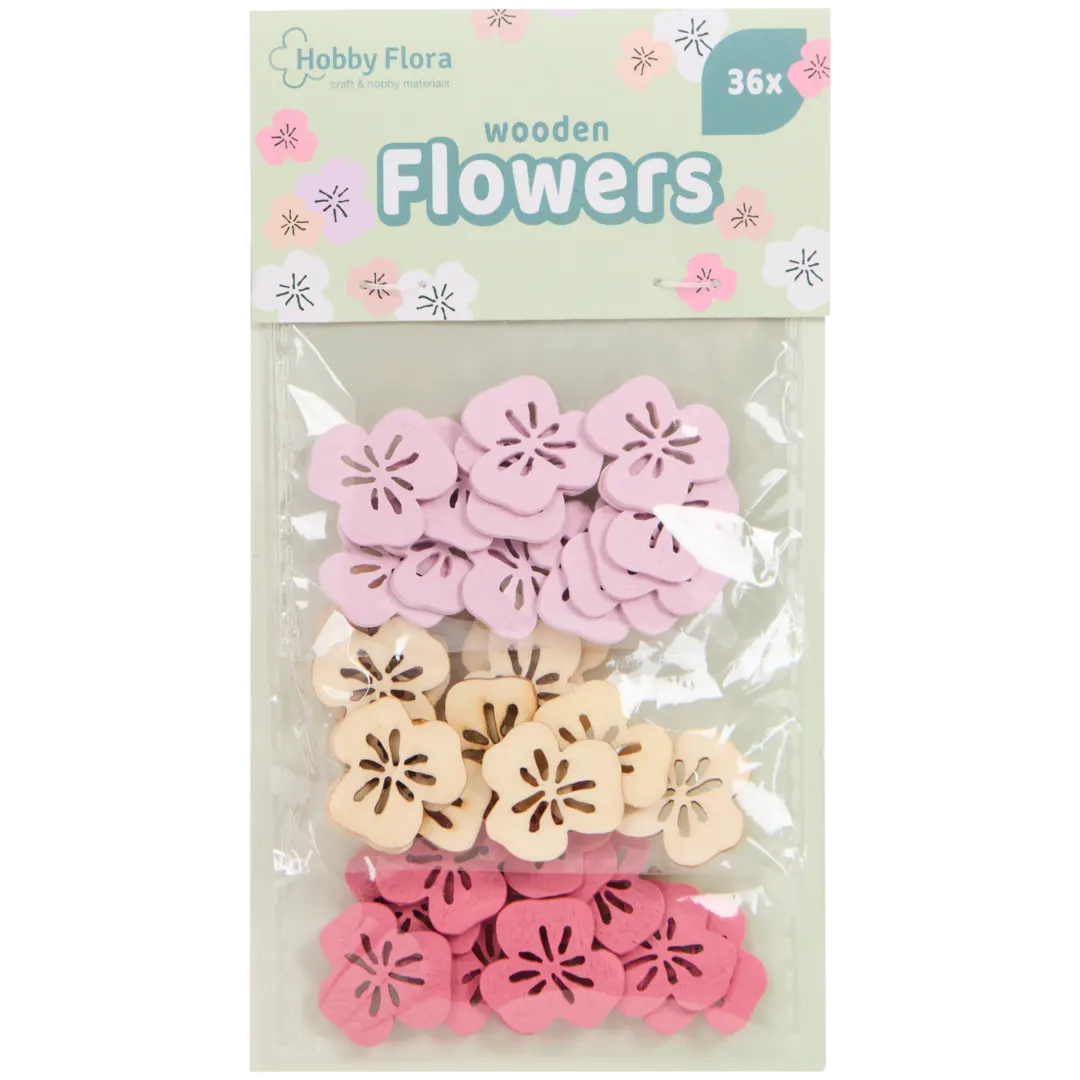 Fleurs en bois Hobby Flora
