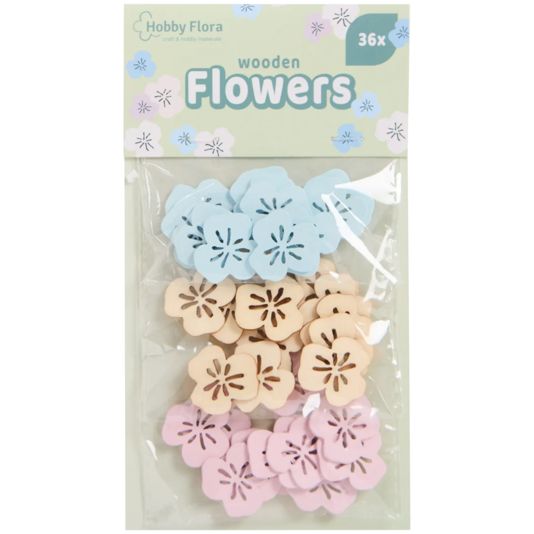 Fleurs en bois Hobby Flora