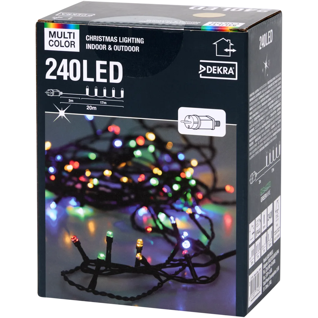 Guirlande lumineuse de Noël multicolore