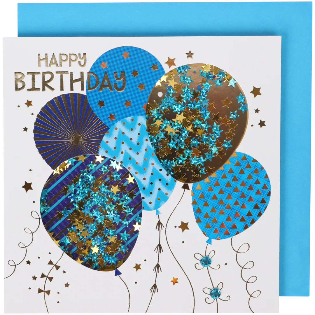Biglietto di auguri con coriandoli