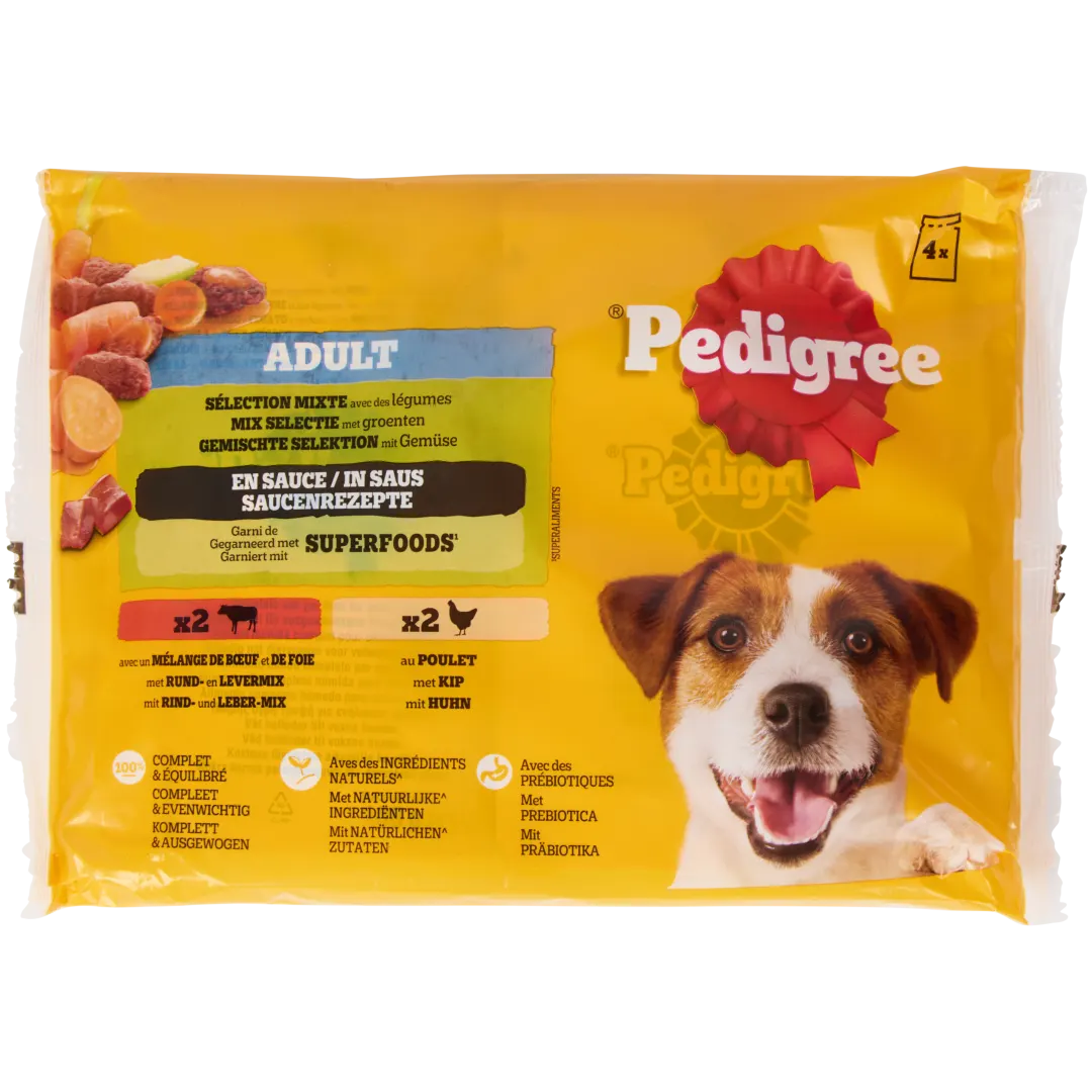 Hrană pentru câini Pedigree Pui și vită 1