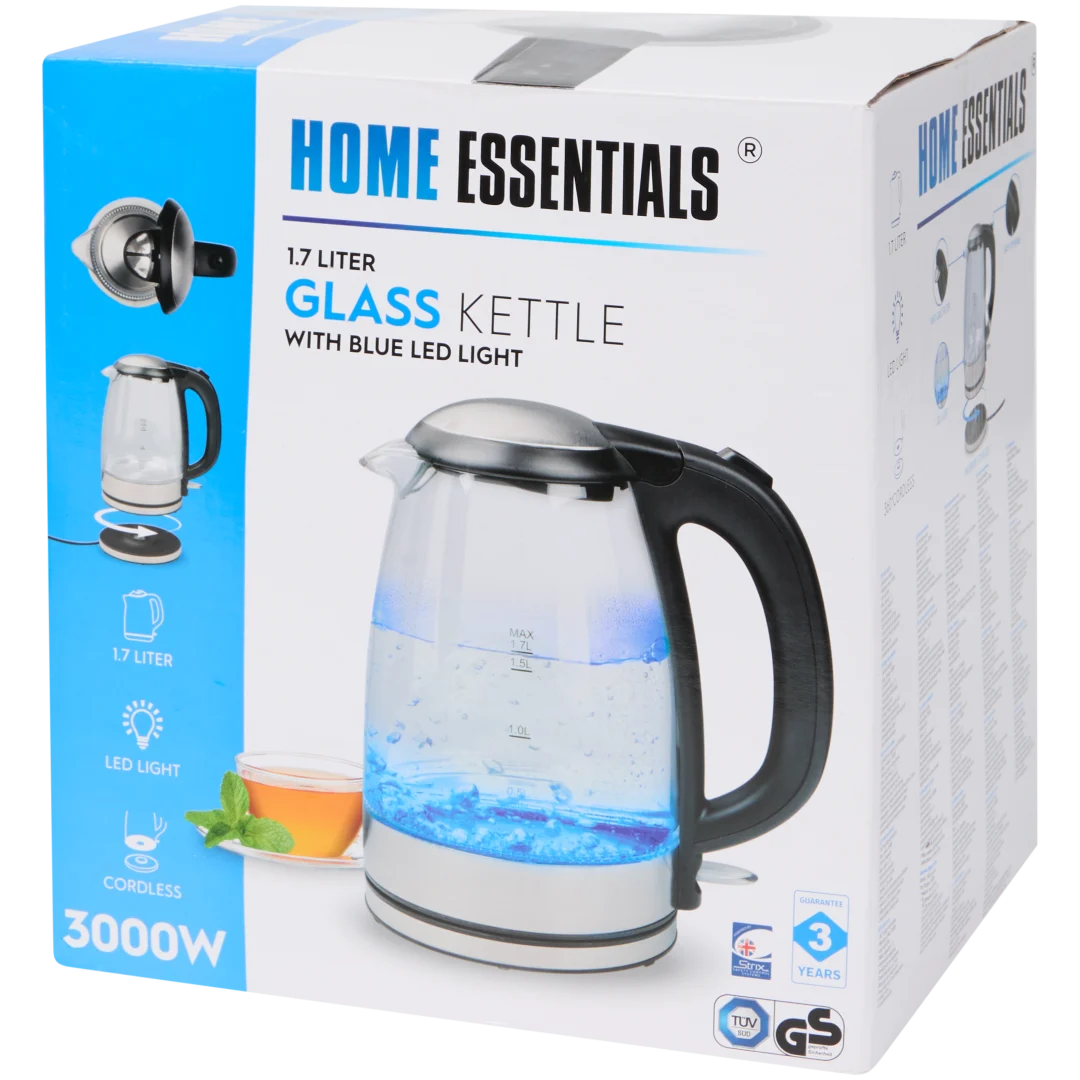 Hervidor de agua de vidrio Home Essentials 2