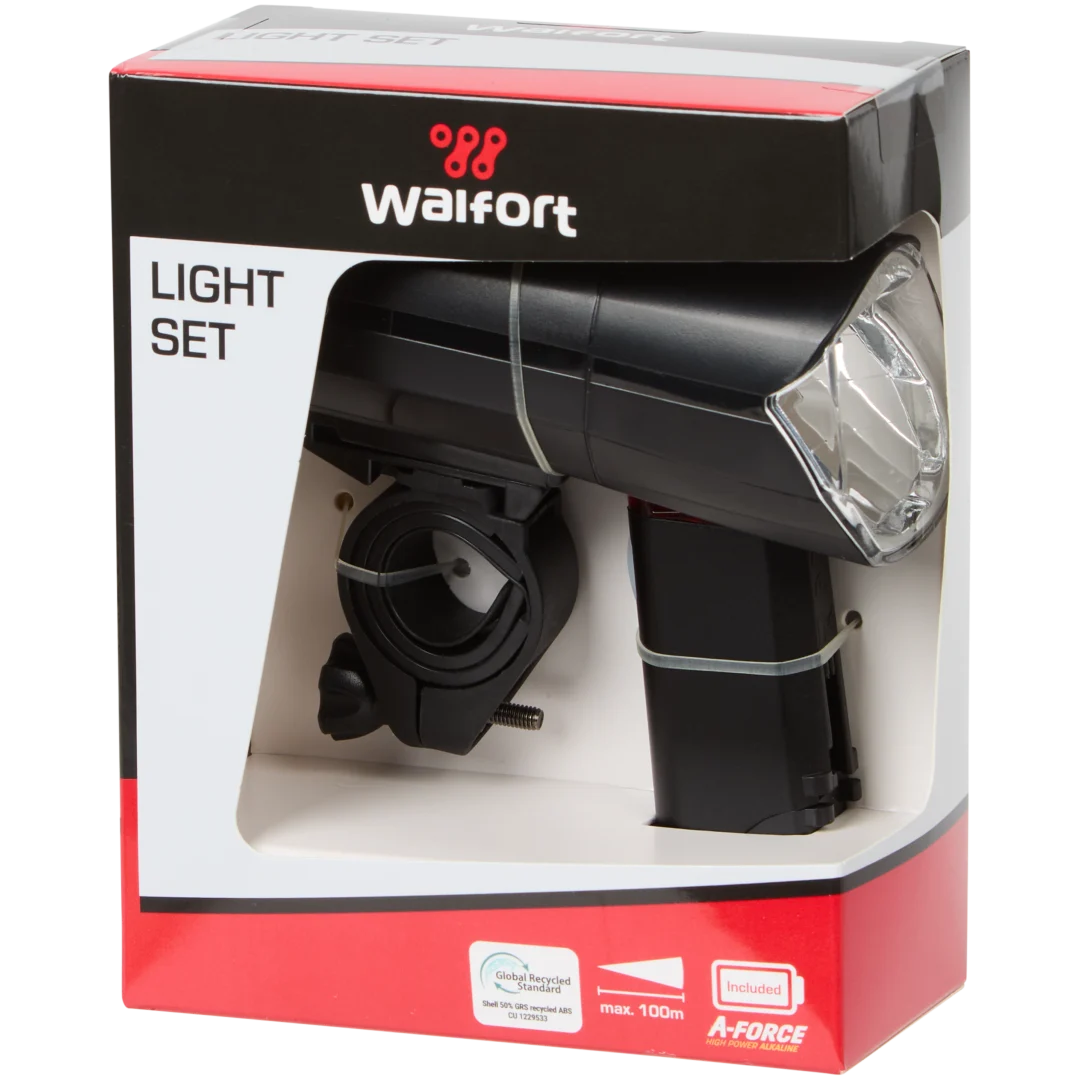 Set luci per bici Walfort