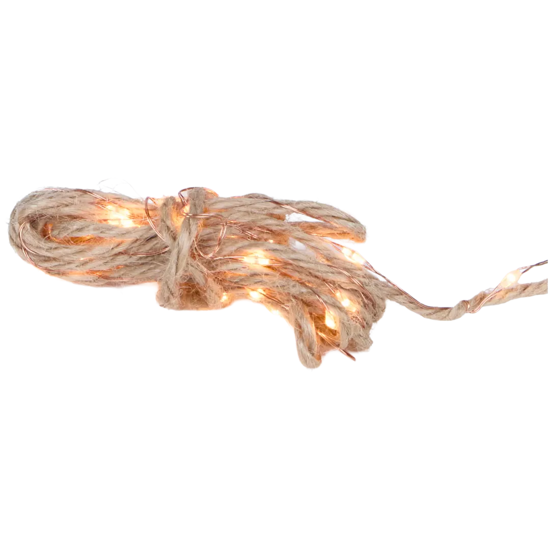 Kabel of jute touw met ledverlichting