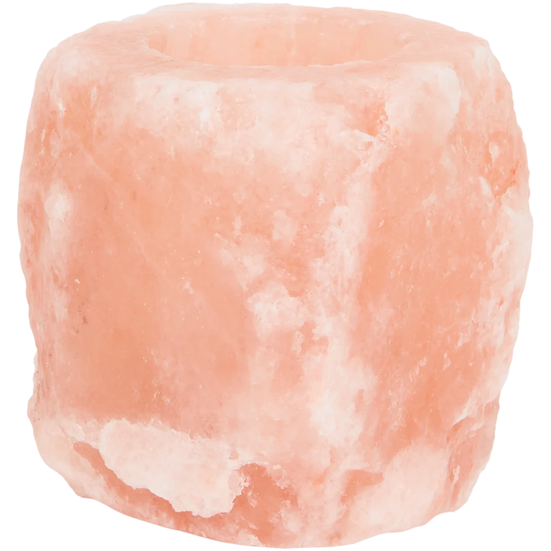 Portacandelina in pietra di sale