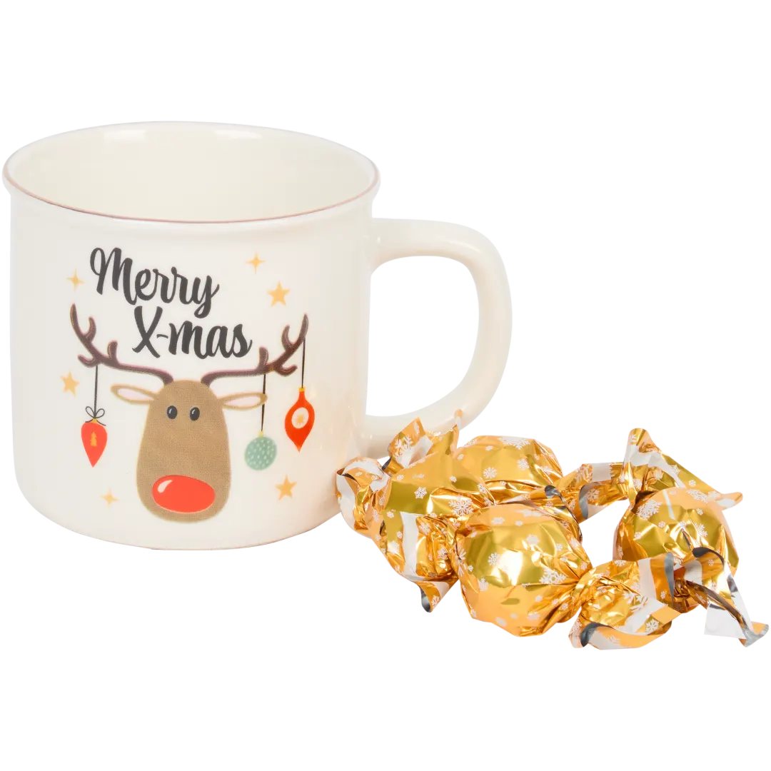 Mug de Noël avec chocolat