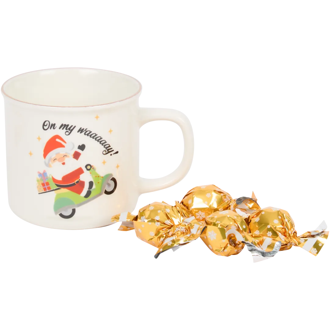 Mug de Noël avec chocolat