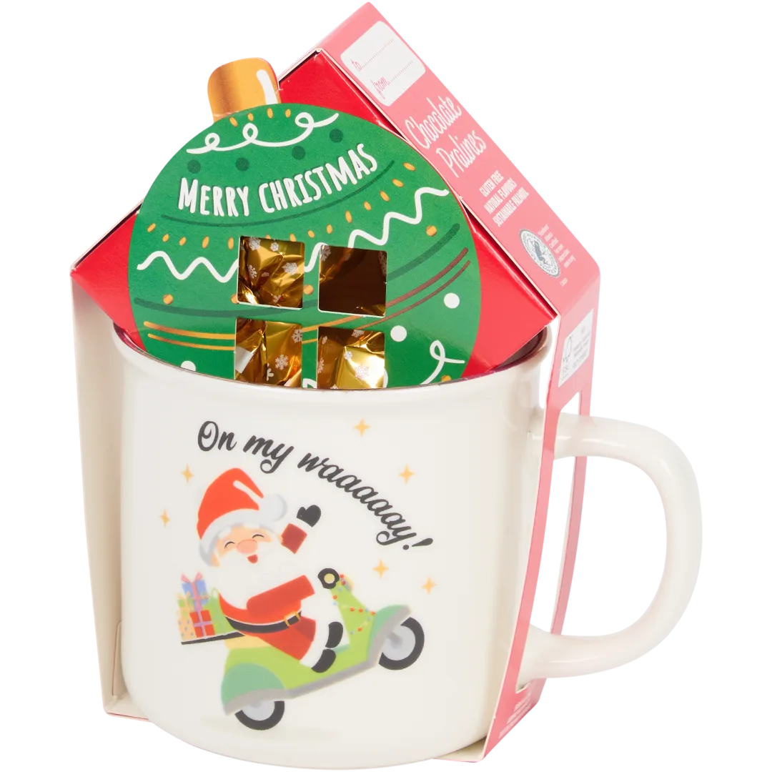 Mug de Noël avec chocolat