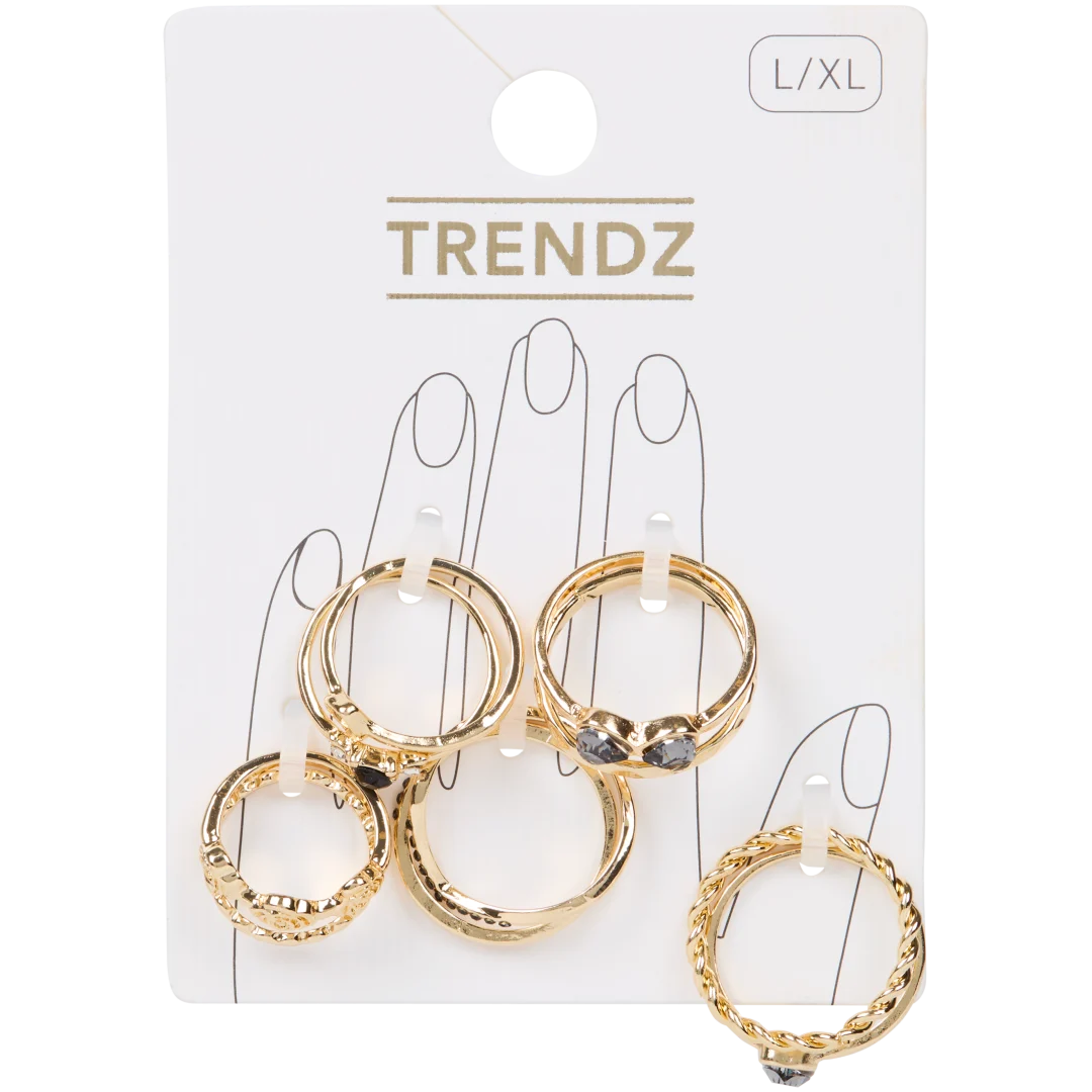 Ensemble de bagues Trendz 6