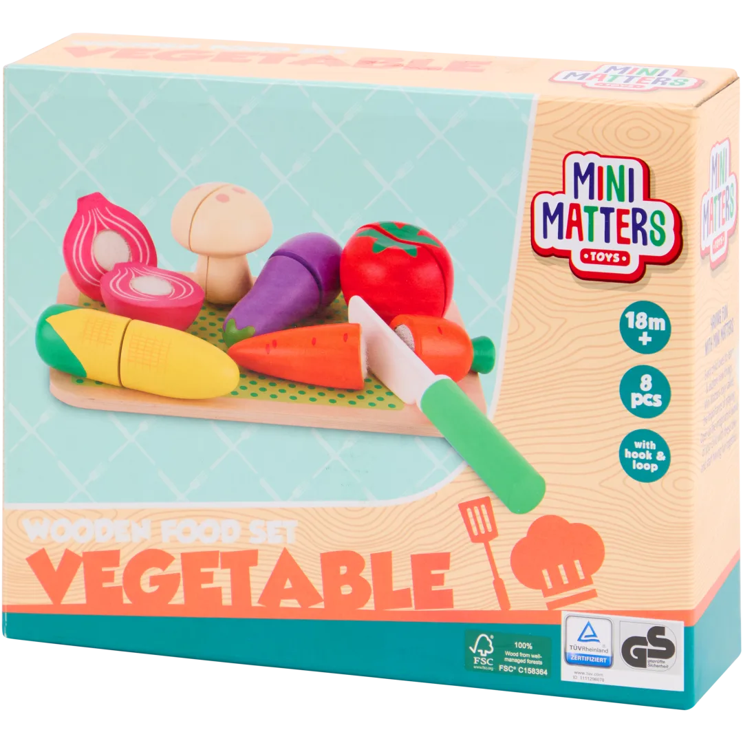 Zestaw drewnianych art. spożywczych Mini Matters