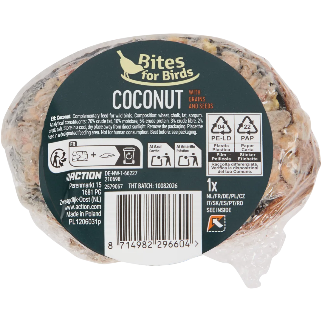 Bites for Birds Gefüllte Kokosnuss 2