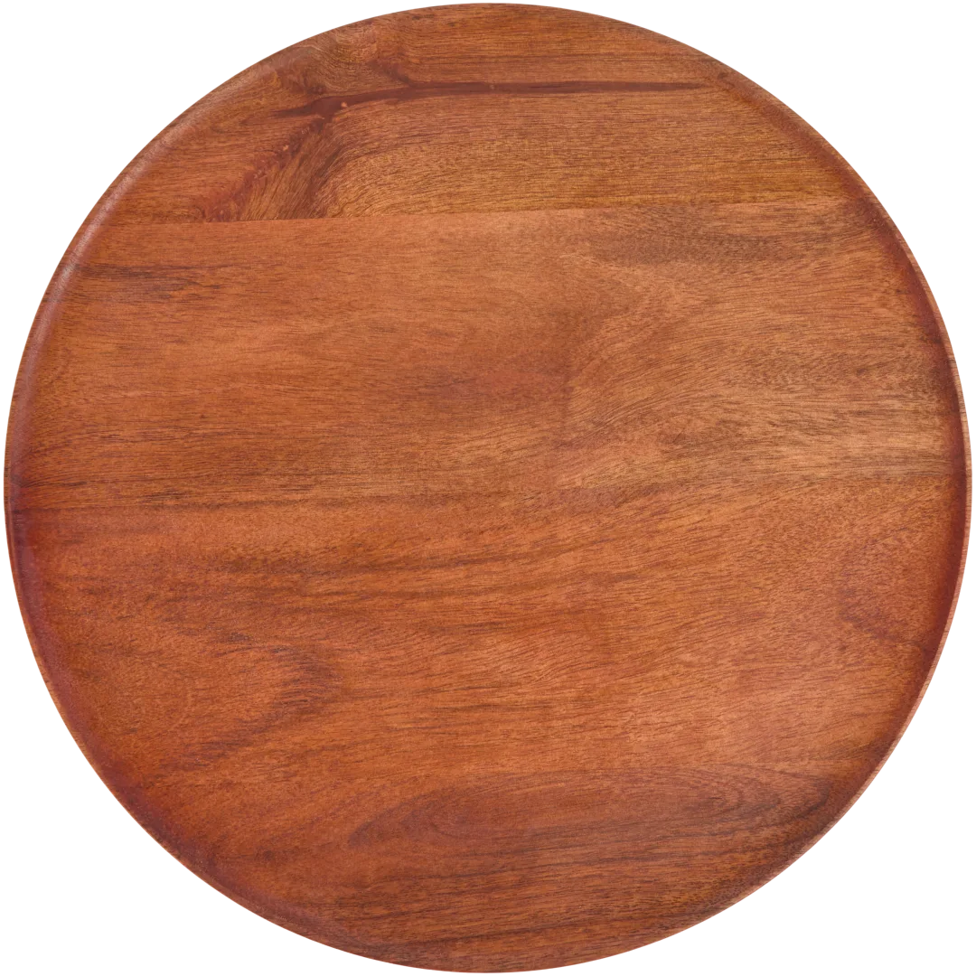 Bajoplato de madera de mango