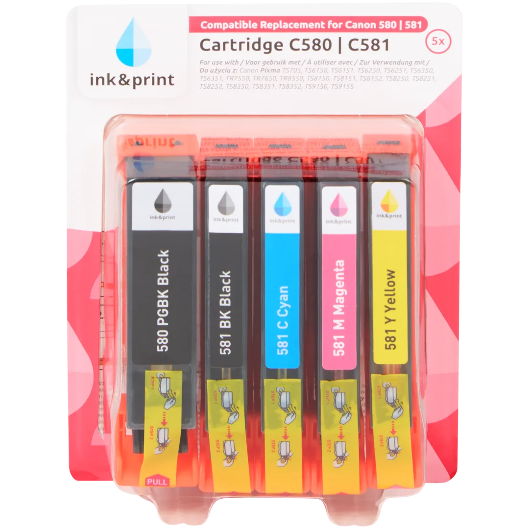 Ink & Print inktcartridges Canon 580/581