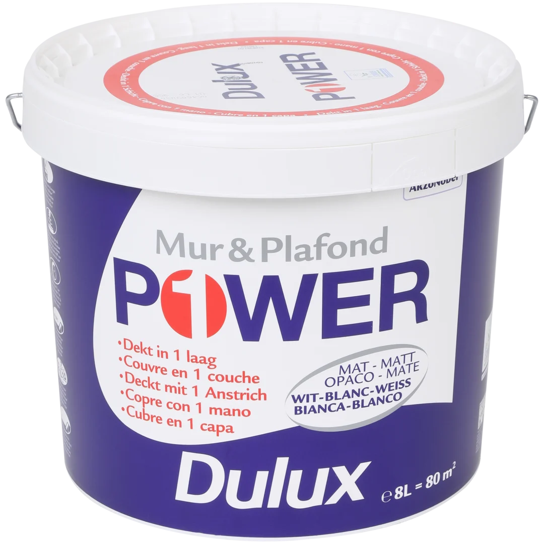 Dulux Power muurverf mat wit 1