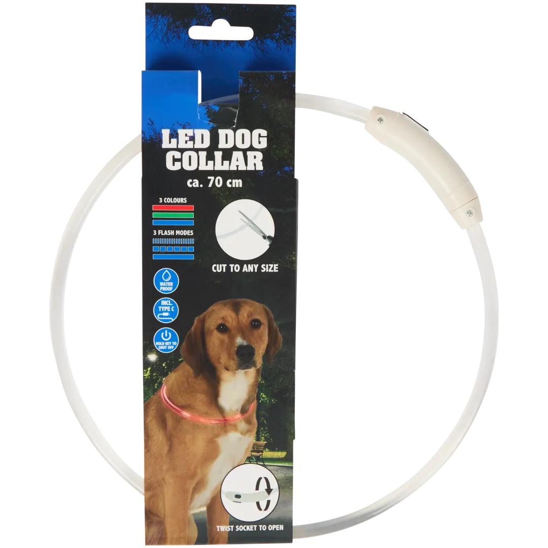 Ładowalna obroża LED 1